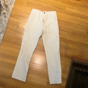 Assembly The Label Khaki Twill Elastic Waist Pants
